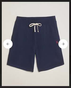 Polo Ralph Lauren Mens RL Fleece Sweat Shorts Cruise Navy new with defect size M